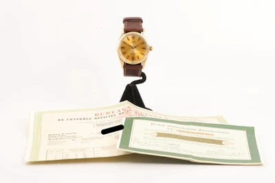 Мужские часы Rolex Oyster Perpetual 1014 нержавеющая сталь и золотая крышка 34 мм - Изображение 1 из 4