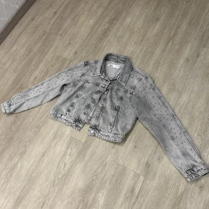 Zara Jeansjacke Denim mit Perlen Damen M - Bild 1 von 14