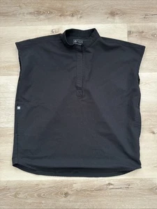 Figs Scrub Top Womens XS extra small Black Rafaela Oversized - Picture 1 of 5