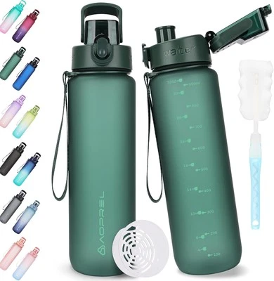 MARKE AOPREL AOPREL Trinkflasche 1l, Trinkflasche Sport Tritan & BPA-Frei Wasserflasche