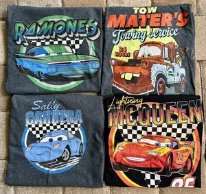 Disney Vacation Family T- Shirts Cars Lightning McQueen & Mater & Sally & Ramone - Picture 1 of 5