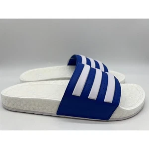 adidas Adilette Boost Slide White Royal Men's 10/Wom's 11 NW🛒 - Picture 1 of 12