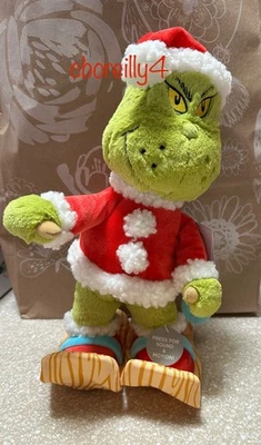 Hallmark Dr. Seuss Grinch Stole Christmas 12.5 Skiing Plush w/Sound & Motion - Image 1 of 4