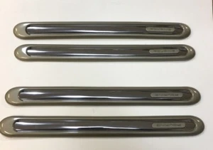 4 PCS GOLD FRONT REAR BUMPER GUARD SCRATCH CORNER PROTECTOR STRIP MOLDING FA078 - Picture 1 of 11