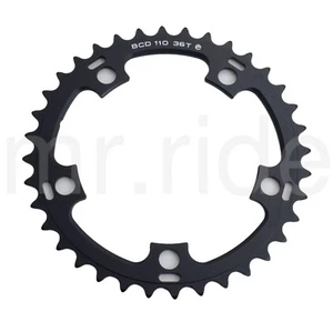 Driveline Chainring 36T 7075/T6 BCD 110mm Black,for 52/36T,11S Road Bike Bicycle - Picture 1 of 4
