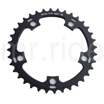 Driveline Chainring 36T 7075/T6 BCD 110mm Black,for 52/36T,11S Road Bike Bicycle - Image 1 of 4