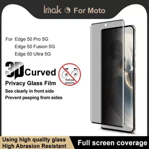 For Motorola Edge 50 Fusion, Privacy Anti-Spy Tempered Glass Screen Protector - Picture 1 of 10