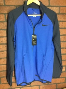 New Size Small Nike Men's Dry Team Training Jacket 800199-480 Blue/Black Dri-fit - Picture 1 of 4