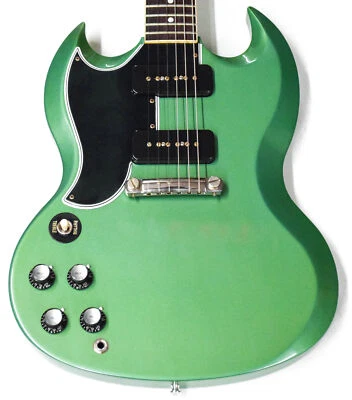 Gibson Custom 1963 reedición SG especial para zurdos - verde Iverness (REPARADO... Foto 1 de 4
