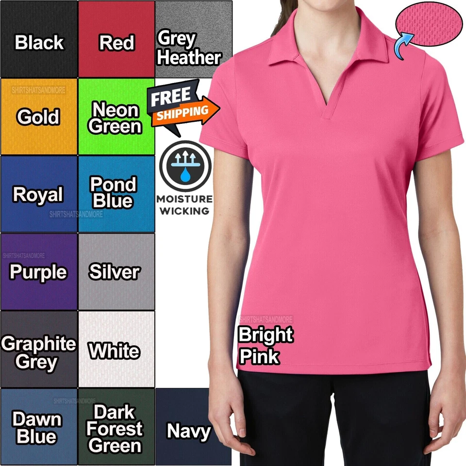 Polo Sport-Tek Damas que absorbe la humedad Dri-Fit Performance Dri Mesh XS-4XL Foto 1 de 1