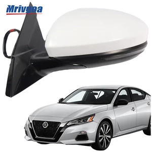 Espejo retrovisor eléctrico térmico blanco para Nissan Altima 2019-2024 lado izquierdo del conductor - Imagen 1 de 7