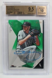 2015 Finest Autograph Green Refractor #FA-CSE Chris Sale BGS 9.5 w/10 Auto /99 - Picture 1 of 2