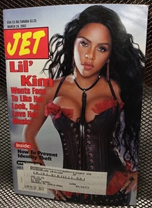 Rap Lil Kim Corset Identity Theft Black Interest Vtg Jet Magazine March 24, 2003 - Picture 1 of 1