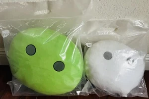 NEW WeChat Logo Icon Set of 2: Plush Throw Pillows Round Cushions Emoji Mascot - Picture 1 of 8