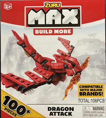 Zuru Max Build More Dragon Attack 100 plus Pieces NEW Sealed Compatible - Image 1 of 4
