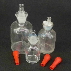 30/60/125ML Clear Glass Dropping Bottle Pipette With Ground Stopper and Dropper - Picture 1 of 25
