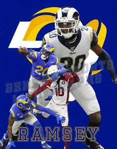 Los Angeles Rams Lithographie Druck von Jalen Ramsey 2021 11 x 14 - Bild 1 von 1