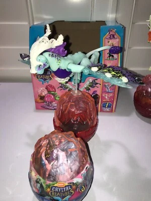 Mattel Mega Crystal Creatures FLUTTERIS DRAGON SERIES 3 NEW SEALED EGG - Image 1 of 4
