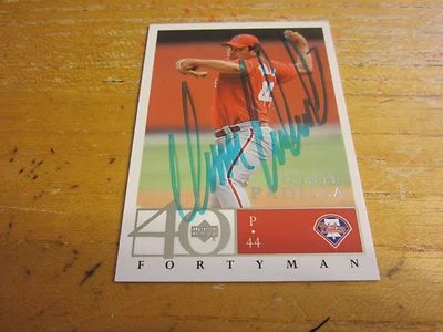 Vicente Padilla Autographed Signed 2003 Upper Deck 40-Man #677 Card MLB Phillies - Image 1 of 3