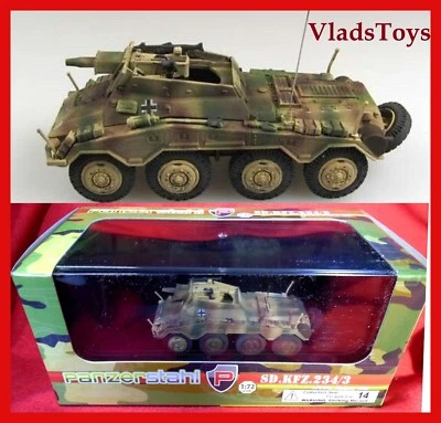 Panzerstahl 1/72 Bussing-NAG Sd.Kfz.234/3 Puma German 1.PzDiv Hungary 1945 88015 - Image 1 of 4