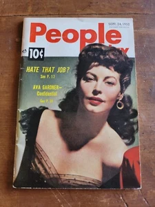 People Today Ava Gardner, 24. September 1952 Boulevard Digest Magazine, Lynn Hannah - Bild 1 von 7