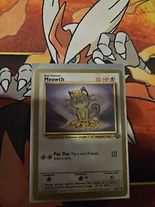 Gold Border Fossil Meowth 54/64 - Picture 1 of 3