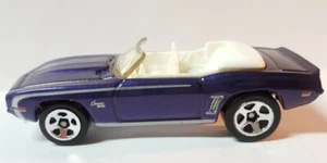 Hot Wheels 1969 Chevrolet Camaro Convertible Purple 1:64 Scale New Loose - Picture 1 of 9