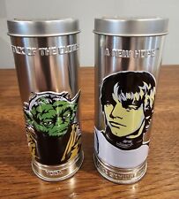 TWO Burger King Star Wars Watch Tins With Watches Yoda And Luke Skywalker 