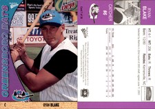 Ryan Blake 2004 MultiAd Greensboro Bats #7 Card *AutographDen*