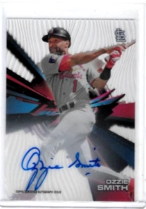 Tarjeta de emisión de autógrafos certificada OZZIE SMITH 2016 TOPPS HIGH TEK - Imagen 1 de 1