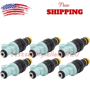 For 1991-1999 BMW 323I 325I 525I 2.5L 3.0L I6 Set of 6 Fuel Injectors 0280150415 - Picture 1 of 9