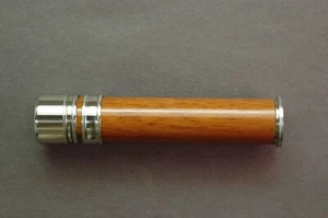 FLY ROD REEL SEAT Mogano 11026 Nichel Argento Tappo e Anello - Foto 1 di 4