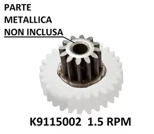 Ingranaggio in nylon per motoriduttore stufa a pellet Kenta K9115002 1.5 rpm - Foto 1 di 6