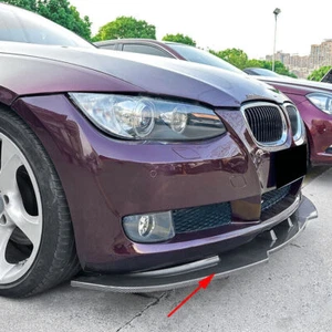 For 07-13 BMW 3 Series E92 E93 Carbon Fiber Style Front Bumper Lip Spoiler Mod - Picture 1 of 4