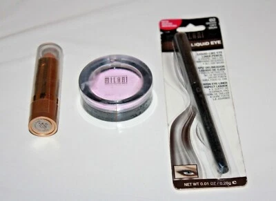 Milani Powder Eyeshadow #03 + Liquid Eye #02 & Concealer Stick #01 Lot Of 3 New - Image 1 of 2