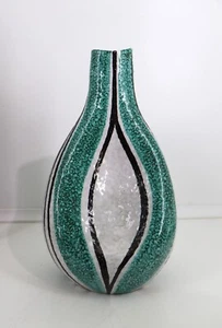 Bitossi Italy Keramik Vase mit grünen Streifen - Bild 1 von 4