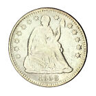 1858 H10c Seated Liberty Half Dime Xf+ Details #