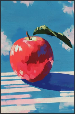 🍎 Sara Cwynar Apple on Sky II Inspired Artwork | Giclee Print 1/25 Sig COA V6 - Image 1 of 4