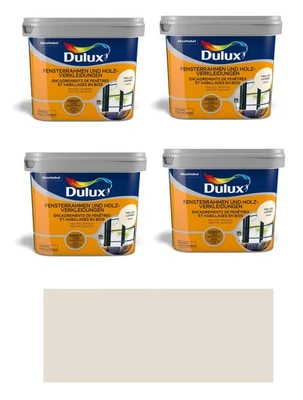 Dulux Fensterlack Türenlack 2in1 Holzfarbe Kunststofffarbe 3L helles Leinen - Bild 1 von 4