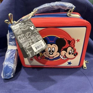 Bolso Bandolera Clásico Loungefly Disney Mickey And Friends Estilo “Lunch Box” - Imagen 1 de 8
