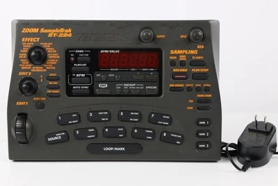 Zoom ST-224 Sampletrak Resoldered sampler &sequencer w/Power Supply Adapter - Image 1 of 4