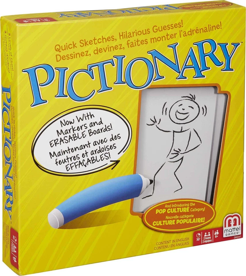 Pictionary Board Game Mattel Inc. Mttdkd47