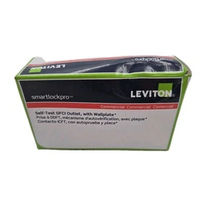 (QTY 1) Leviton GFNT2-W 20A Smartlockpro Self-Test GFCI Duplex Receptacle - Picture 1 of 5
