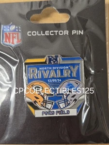 2024 Green Bay Packers VS Detroit Lions GAME DAY PIN 12/5/24 Ford Field NEW - Picture 1 of 1