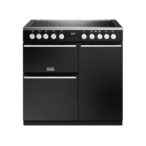 Stoves Precision Deluxe 90cm Induction Range Cooker Black D900Ei RTY Grade C - Picture 1 of 8