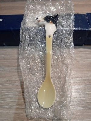 BNIB Border Fine Arts Jack Russell Terrier Porcelain Spoon - Image 1 of 2