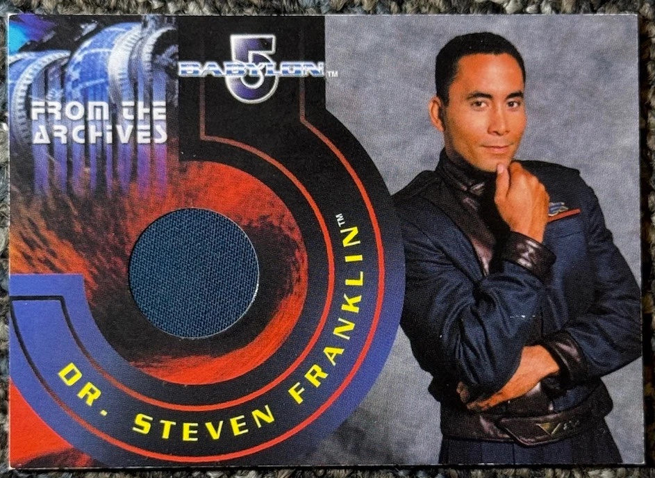 Complete Babylon 5 Chase Insert Dr Steven Franklin Costume Card C5 From Archives - Image 1 of 4