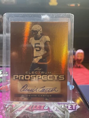 2024 Leaf Electrum Prospects Autographs Devin Carter #PA-DC1 Bronze /59 (AU, RC) - Image 1 of 4