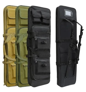 32" Rifle Bag, Black Tactical Long Rifle Backpack, Portable Shotgun Case for ... - Picture 1 of 7