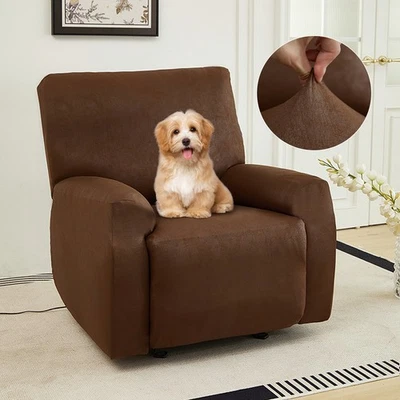 Faux Leather Recliner Chair Cover Waterproof Full Coverage Lazy Boy Sofa Cover - Image 1 of 4